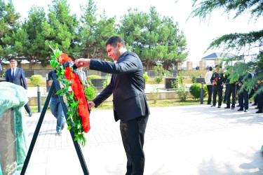 27 Sentyabr - Anım Günündə Ağstafa rayon Şəhidlər xiyabanı ziyarət olunub.
