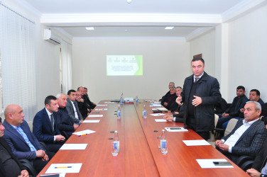 Ağstafada “Su təsərrüfatlarının idarə edilməsində bələdiyyələrin rolunun artırılması və Sudan İstifadəedənlər Birliklərinin (SİB) fəaliyyətinin təkmilləşdirilməsi” mövzusunda dəyirmi masa keçirilmişdir