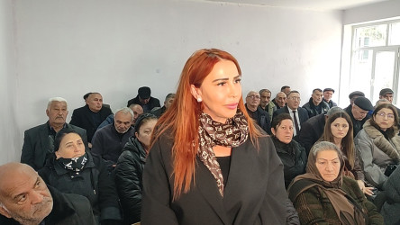 Seymur Orucov Qaçaq Kərəm kənd yaşayış məntəqəsində növbəti dəfə vətəndaşları dinləyib