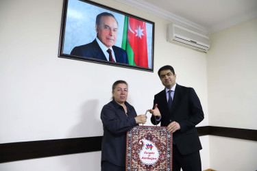Seymur Orucov fudokan karate üzrə ağstafalı Avropa çempionu Tahir Ələkbərovla görüşüb