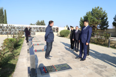 Zəfər Gününün beşinci ildönümü ərəfəsində Ağstafada da şəhidlərimizin xatirəsi dərin ehtiramla yad olunur