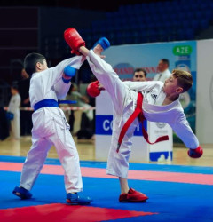 Ağstafalı karateçilər Ulu Öndər Heydər Əliyevin 100 illik yubileyi münasibəti ilə paytaxtımızda təşkil olunan karate turnirində 5 medal qazanıblar