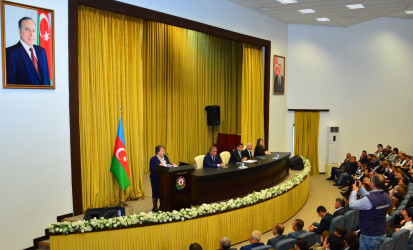 Azərbaycan Respublikasının Prezidenti cənab İlham Əliyevin Yeni Azərbaycan Partiyasının VIII Qurultayındakı çıxışından irəli gələn vəzifələrə dair Ağstafada müşavirə keçirilib