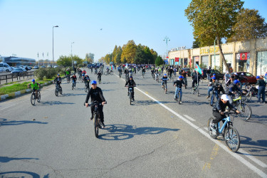 8 Noyabr – Zəfər Gününün beşinci ildönümü münasibəti ilə ağstafalı yeniyetmə və gənclərin Zəfər veloyürüşü keçirilib   