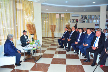 Ağstafalı qocaman şair Nəriman Mehdixanlının 90 illik yubileyi qeyd olunub
