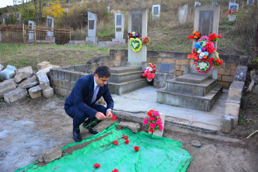 Ağstafada Vətən uğrunda canından keçən qəhrəman şəhidlərimizin məzarlarının ziyarətləri davam etdirilir