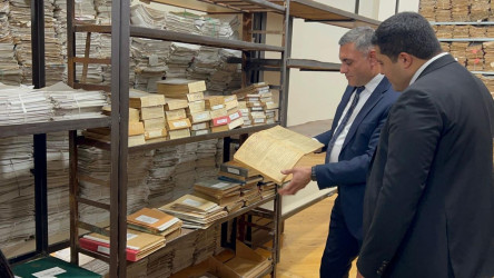 Azərbaycan arxivinin 105 illiyi çərçivəsində Ağstafa Rayon Dövlət Arxivinə gənc könüllülərin ekskursiyası təşkil edilib