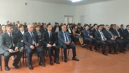 Ağstafa RİH başçısı vətəndaşların növbəti səyyar qəbulunu Eynallı kəndində keçirib