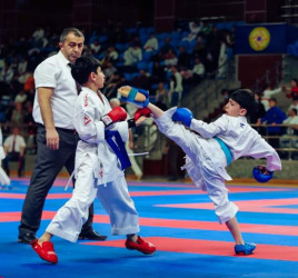 Ağstafalı karateçilər Ulu Öndər Heydər Əliyevin 100 illik yubileyi münasibəti ilə paytaxtımızda təşkil olunan karate turnirində 5 medal qazanıblar