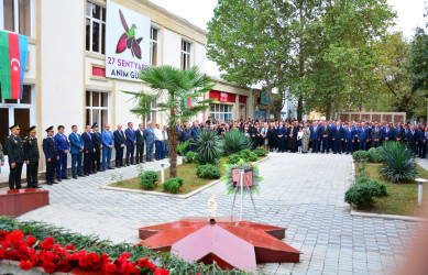 27 Sentyabr – Anım Günü Ağstafanın Şəhidlər Memorial kompleksində dərin ehtiramla qeyd olunub