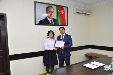 Ağstafada qəbul imtahanlarında yüksək nəticə göstərən abituriyentlərlə görüş keçirilib