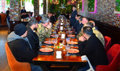 Ağstafada Novruz bayramı ərəfəsində növbəti görüş qazilər və müharibə veteranları ilə keçirilib