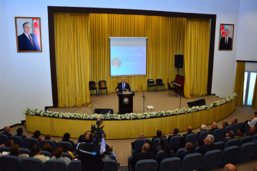 Ağstafada Ulu Öndərin 102-ci ildönümünə həsr olunmuş “Konstitusiyamızın yaranmasında Ümummilli Lider Heydər Əliyevin rolu” mövzusunda ümumrayon tədbiri keçirilib