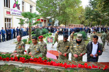 27 Sentyabr – Anım Günü Ağstafanın Şəhidlər Memorial kompleksində dərin ehtiramla qeyd olunub