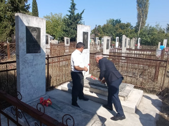 Ağstafada şəhidlərimizin məzarları ziyarət olunub, ailə üzvlərinə baş çəkilib