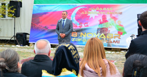 Ağstafada 8 Noyabr – Zəfər Gününün beşinci ildönümünə həsr olunmuş Zəfər yürüşü keçirilib