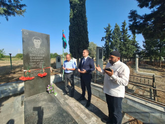 Ağstafada şəhidlərimizin məzarları ziyarət olunub, ailə üzvlərinə baş çəkilib