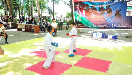 Ağstafada şəhidlərimizin xatirəsinə həsr olunmuş fudokan karate-do idman növü üzrə gənc və yeniyetmələr arasında açıq rayon birinciliyi keçirilib.