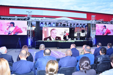 Ağstafada Ümummilli Lider Heydər Əliyevin 100 illik yubileyinə həsr olunmuş möhtəşəm konsert təşkil olunub.