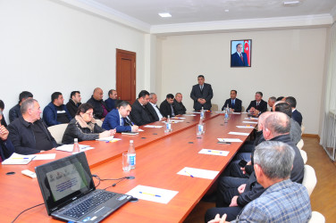 Ağstafada “Su təsərrüfatlarının idarə edilməsində bələdiyyələrin rolunun artırılması və Sudan İstifadəedənlər Birliklərinin (SİB) fəaliyyətinin təkmilləşdirilməsi” mövzusunda dəyirmi masa keçirilmişdir