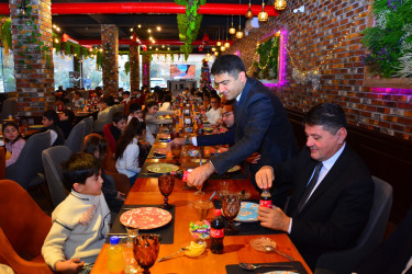 Seymur Orucov qarşıdan gələn yeni il ərəfəsində ağstafalı şəhidlərimizin və qazilərimizin övladları ilə növbəti görüşünü keçirib