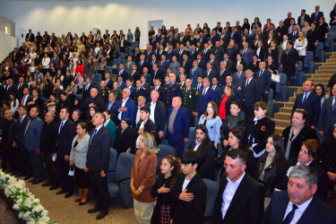 Ağstafada Ümummilli Lider Heydər Əliyevin anadan olmasının 103-cü ildönümünə həsr olunmuş  ümumrayon tədbiri keçirilib