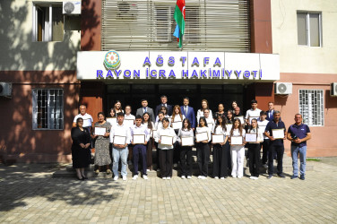 Ağstafada qəbul imtahanlarında yüksək nəticə göstərən abituriyentlərlə görüş keçirilib