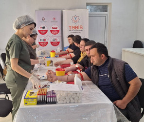 Heydər Əliyev Fondunun “Talassemiyasız həyat naminə” proqramı çərçivəsində Ağstafada növbəti könüllü qanvermə aksiyası keçirilib