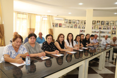 Ağstafa rayon “Yazıçılar Evi”ndə "Gənclərin ictimai həyatda rolu" mövzusunda tədbir keçirilib