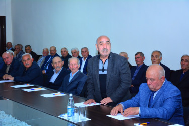 Ağstafa Rayon Ağsaqqallar Şurasının fəaliyyətinə dair hesabat konfransı keçirilib