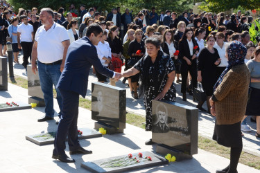 27 sentyabr Anım Günü ilə əlaqədar Ağstafanın Şəhidlər Xiyabanında ümumrayon tədbiri keçirilib