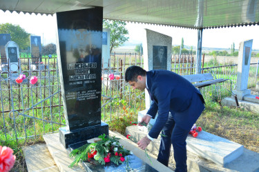 Ağstafada Vətən uğrunda canından keçən qəhrəman şəhidlərimizin məzarlarının ziyarətləri davam etdirilir