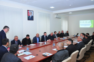 “Su ehtiyatlarından səmərəli istifadəyə dair Milli Strategiyanın”nın həyata keçirilməsi üzrə Tədbirlər Planında nəzərədə tutulmuş tapşırıqların icrası ilə bağlı dəyirimi masa keçirilibdir