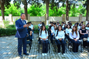 Ağstafa RİH başçısı Seymur Orucov gənclərlə görüş keçirdi