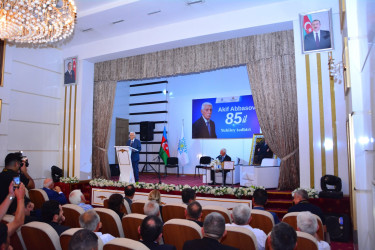 Ağstafada Yeni Azərbaycan Partiyasının veteranı Akif Abbasovun anadan olmasının 85 illik yubileyi qeyd olunub