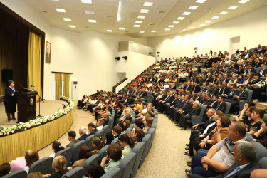Ağstafada 15-iyun Milli Qurtuluş Gününə həsr olunmuş “Milli memarlıq ənənələri və müasir şəhərsalma: Davamlılıq və İnkişaf” mövzusunda ümumrayon tədbiri keçirilib