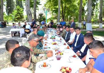 Ağstafa RİH başçısı Seymur Orucov Vətən  müharibəsi iştirakçıları, Qazilərlə görüşüb