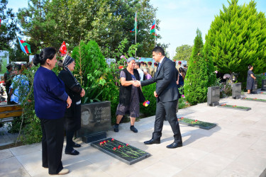 27 Sentyabr - Anım Günündə Ağstafa rayon Şəhidlər xiyabanı ziyarət olunub.