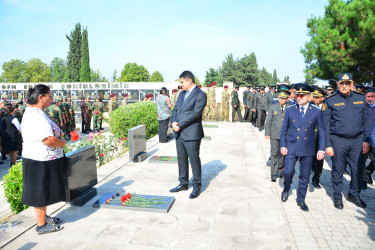27 Sentyabr - Anım Günündə Ağstafa rayon Şəhidlər xiyabanı ziyarət olunub.