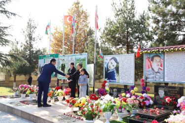 Zəfər Gününün beşinci ildönümü ərəfəsində Ağstafada da şəhidlərimizin xatirəsi dərin ehtiramla yad olunur