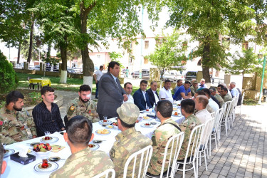 Ağstafa RİH başçısı Seymur Orucov Vətən  müharibəsi iştirakçıları, Qazilərlə görüşüb