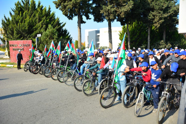 8 Noyabr – Zəfər Gününün beşinci ildönümü münasibəti ilə ağstafalı yeniyetmə və gənclərin Zəfər veloyürüşü keçirilib   
