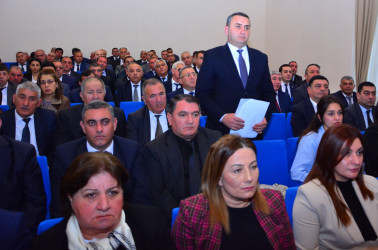 Ağstafa RİH başçısı yanında Şuranın növbəti iclasında rayonun 2025-ci ilin doqquz ayı ərzində sosial-iqtisadi inkişafının yekunları müzakirə olunub