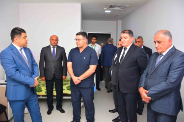 Seymur Orucov Birinci Qarabağ müharibəsi şəhidinin qardaşı və veteranı Nəsimi Həsənovu Qazax şəhərində müalicə aldığı tibb ocağında ziyarət edib