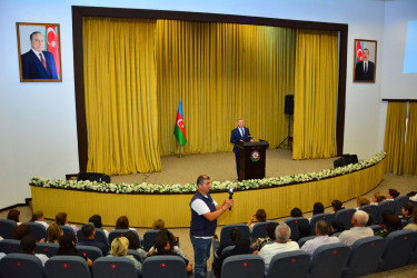Ağstafada “Şəhərsalma və Memarlıq İli” çərçivəsində "20 sentyabr Dövlət Suverenliyi Günü"nə həsr olunmuş "Suvernenlik-dövlətimizin təməli, memarlıq və gələcəyimizin imzasıdır!" mövzusunda tədbir keçirilib.