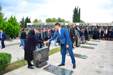 27 Sentyabr - Anım Günündə Ağstafa rayon Şəhidlər Xiyabanı ziyarət olunub