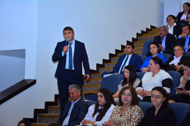 Ağstafada Ulu Öndərin 102-ci ildönümünə həsr olunmuş “Konstitusiyamızın yaranmasında Ümummilli Lider Heydər Əliyevin rolu” mövzusunda ümumrayon tədbiri keçirilib