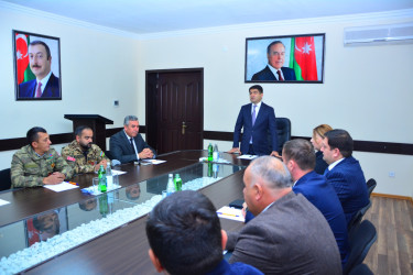 Ağstafada 8 Noyabr – Zəfər Gününə həsr olunmuş "Vətən müharibəsi Qəhrərmanları ilə bir gün" mövzusunda görüş keçirilib