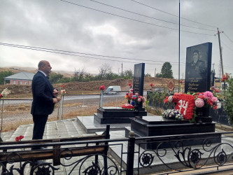 Ağstafada şəhidlərimizin məzarları ziyarət olunub, ailə üzvlərinə baş çəkilib