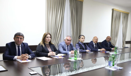 Seymur Orucov fudokan karate üzrə ağstafalı Avropa çempionu Tahir Ələkbərovla görüşüb